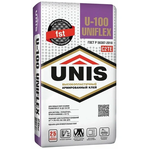 Клей Юник эластичный UNIFLEX U-100 25кг (48)